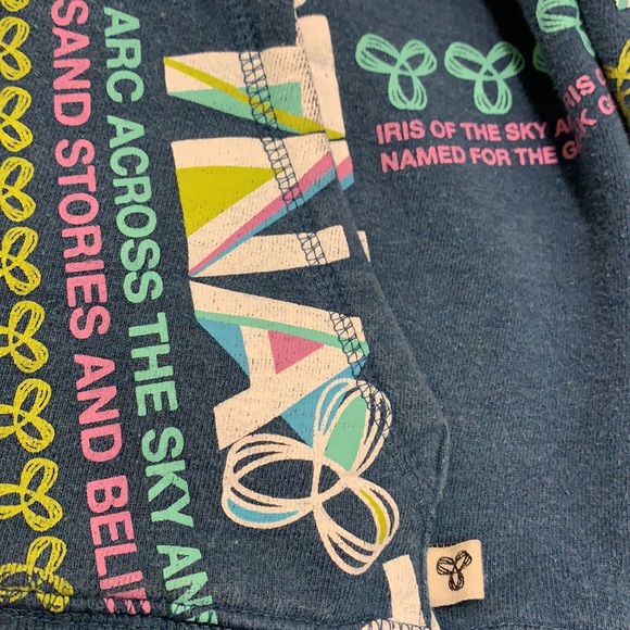 Cozy multicoloured TNA zip-up hoodie! - Picture 4 of 10